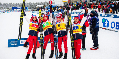 Российские лыжницы впервые с 2004 года выиграли эстафету на Кубке мира